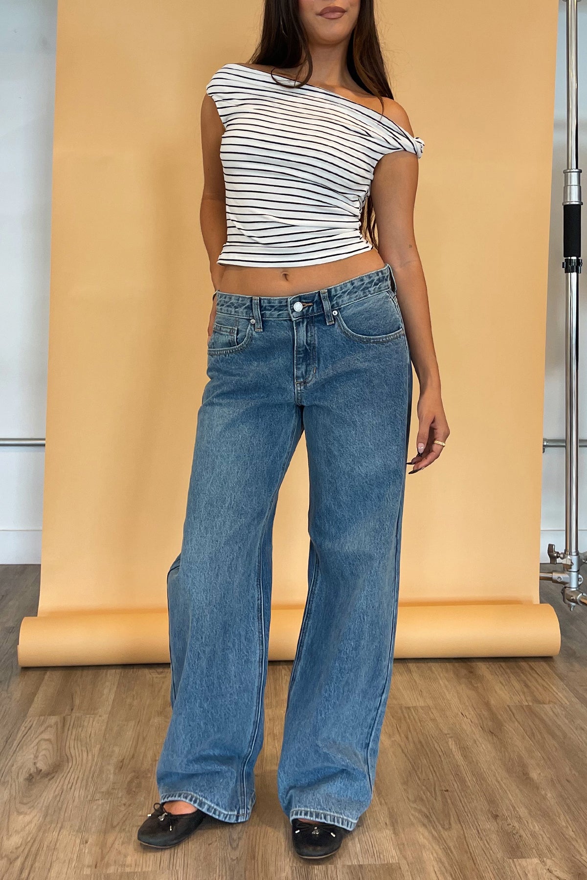 Blueprint True Blue Denim Baggy Wide Leg Jeans