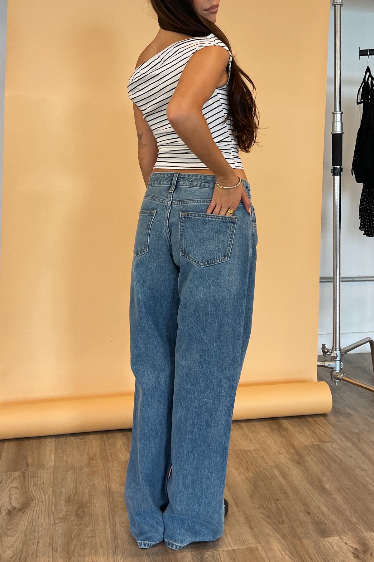 Blueprint True Blue Denim Baggy Wide Leg Jeans - Image 5